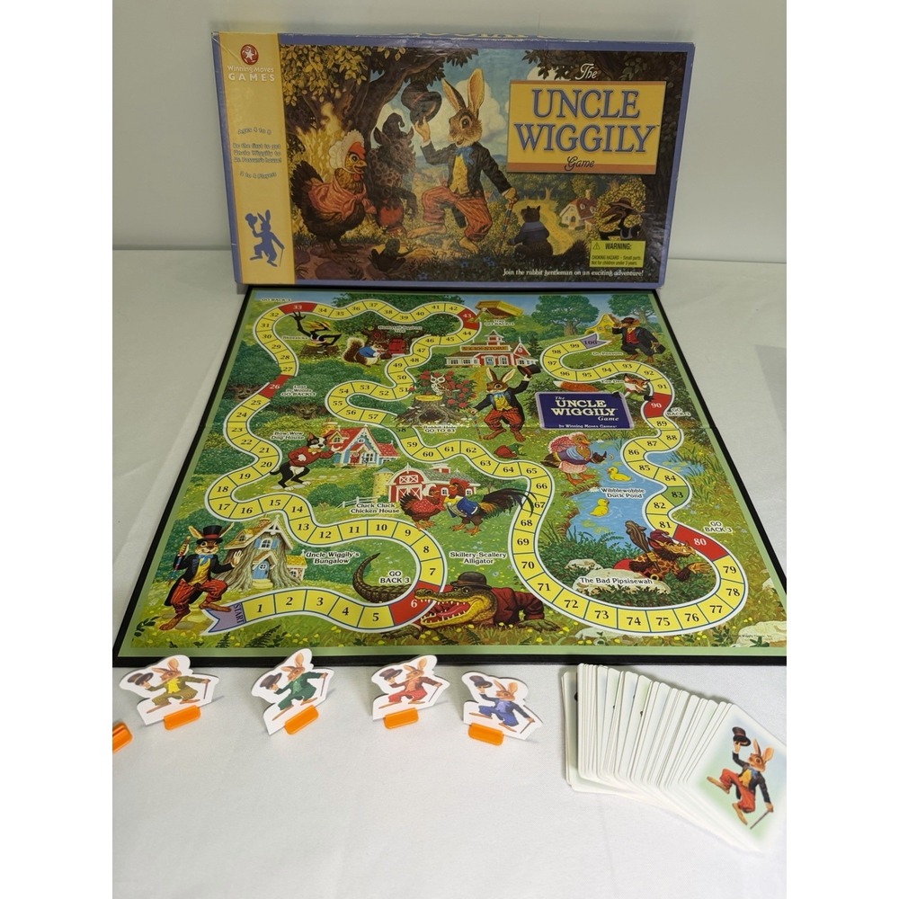 Vintage Milton Bradley Uncle Wiggily Board Game Very Good Condition